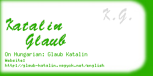 katalin glaub business card